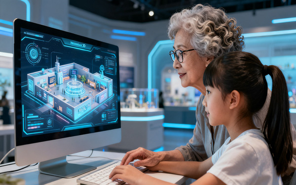 如何讓網絡虛擬3D展館適配不同用戶的操作能力？