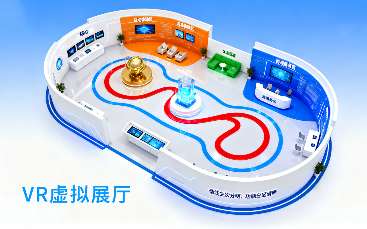 在VR虛擬展廳設(shè)計(jì)中，空間布局有6大黃金法則