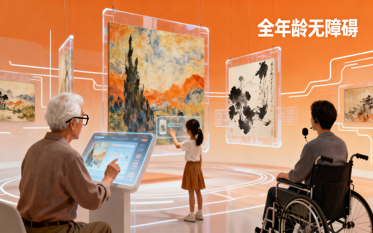 數字畫展虛擬展廳實現全年齡無障礙訪問 數字畫展虛擬展廳實現全年齡無障礙訪問