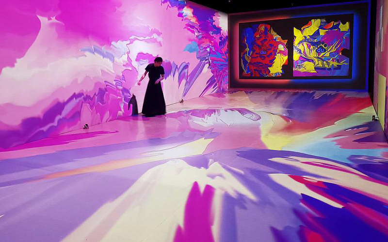 百度AI沉浸式互動藝術體驗展：喚醒萬物，絕了！